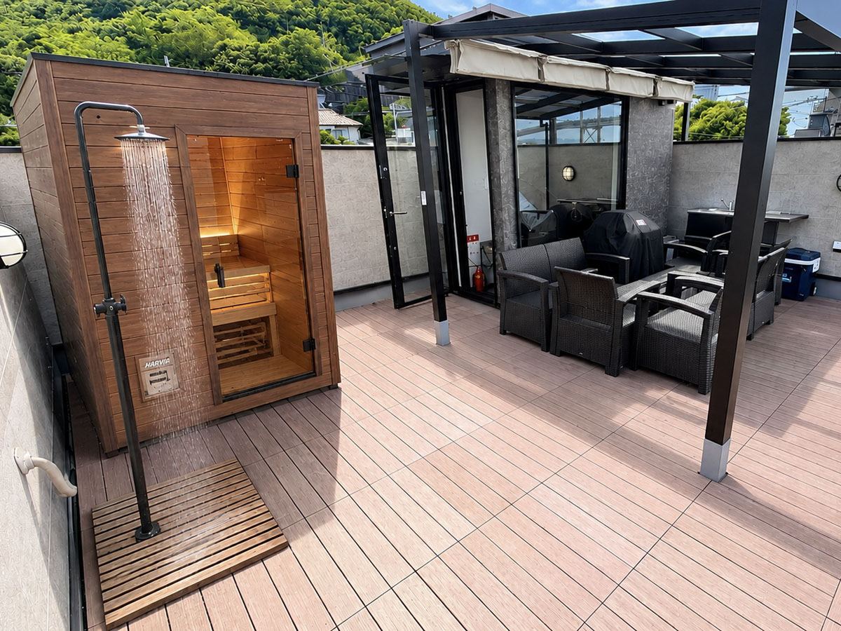 屋上サウナ&BBQ