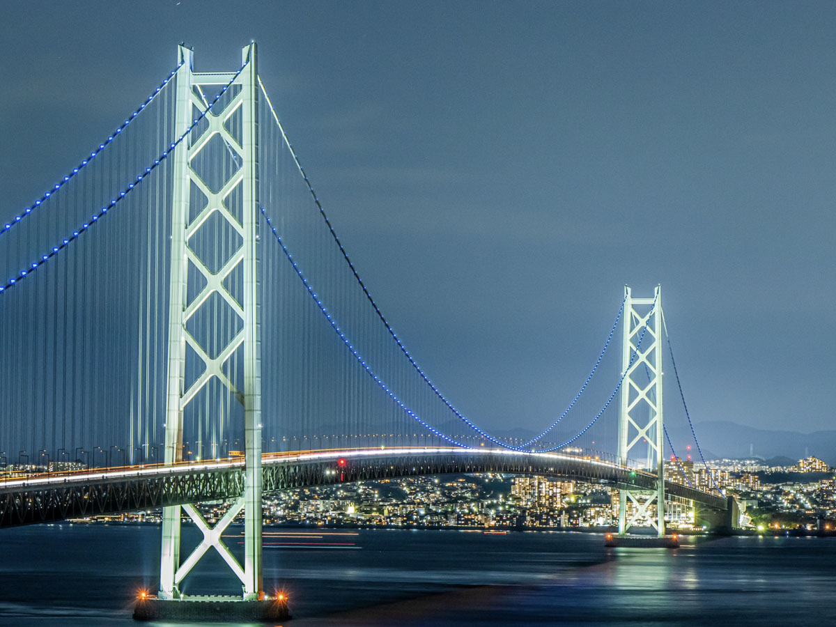 明石海峡大橋 夜景