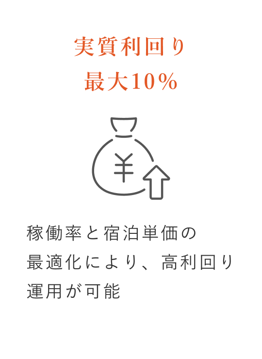 実質利回り最大10%
