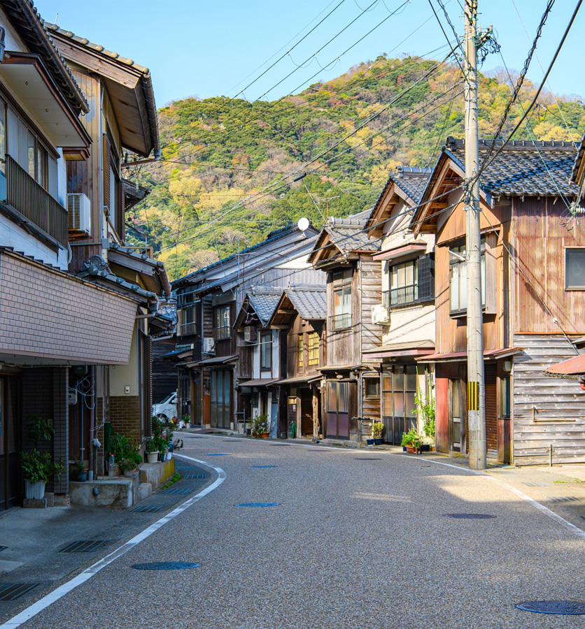 舟屋の町並み